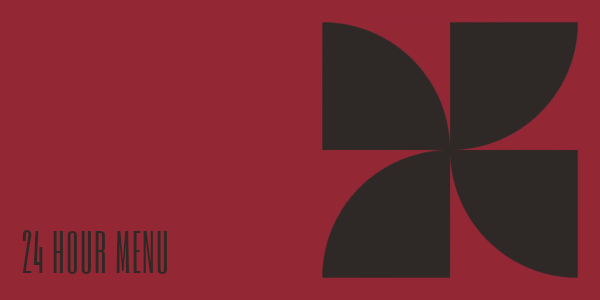 24 Hour Room Service Menu